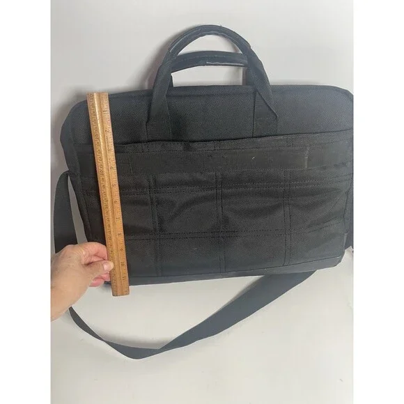 Kenneth Cole Messenger Bag Brief Case For Work School Laptop Black - Picture 7 of 11